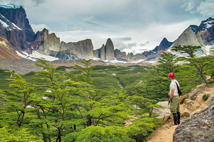 Cicuito O - Trilhas de oito dias por áreas remotas de Torres del Paine