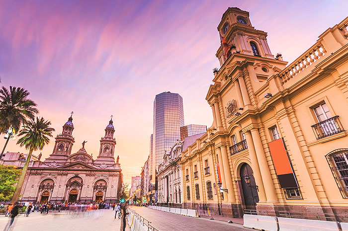Santiago - a capital moderna e histórica